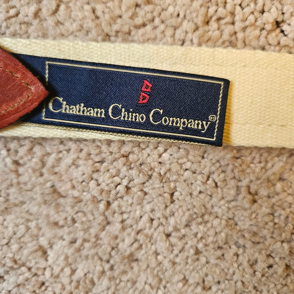 Chatham Chino Company Hurricane Flag Canvas Belt Cape Cod 50